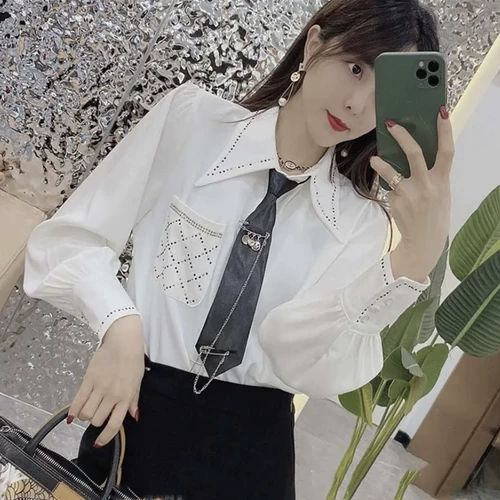 Весенний ретро универсальный галстук, рубашка, кукла, кукольный воротник