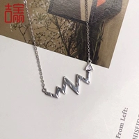 Платиновый волнистый геометрический модный комплект, платиновая цепочка, ожерелье, платина 950 пробы