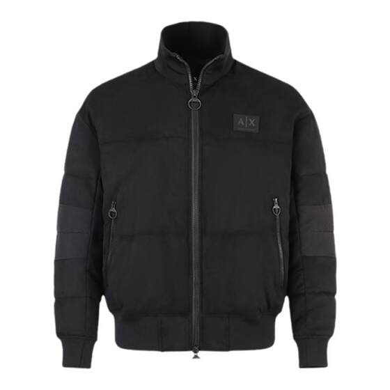 
AX Armani men's suede texture stand collar padded jacket cotton jacket 6RZB32 ZE1AZ