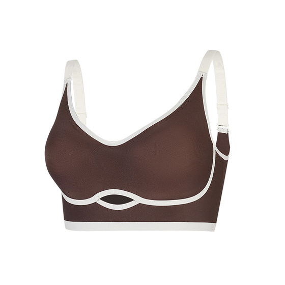 
Light sports bra for women, thin, small breasts, comfortable, no wires, breast reduction, anti-sagging, seamless vest-style bra