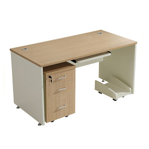 Employee Single Draw drawer 1.24m Furnishing Writing Desk Simple Modern Computer Table and Chair Combination