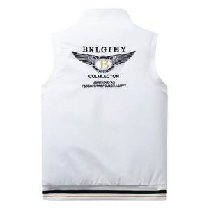 
Embroidery and thin cotton vest for men 2025 Spring and Autumn Cotton Horse Clip Thin Cotton Clothes Embroidered Vest Vest Vest Outer Wear