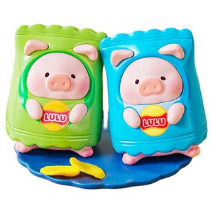 
Jiumu Miscellaneous Society Canned Pig LuLu Piglet Surprise Bag Picnic Party Cute Small Doll Hanging Card Ornament Gift