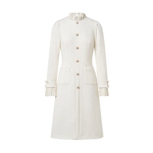 
Sheep wool Latikou style commuting lady long skirt 2025 autumn and winter new lady style high waist dress