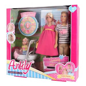 
An Lili pregnant doll with big belly giving birth to a baby pregnant woman simulation little princess girl playing house toy gift