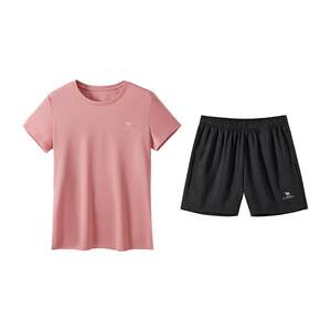 
Camel outdoor women's shorts spring 2026 casual thin quick-drying short-sleeved T-shirt breathable sports suit for women
