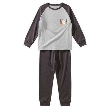 
Category A children's underwear set pure cotton mid-collar autumn underwear