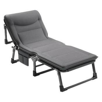 Lunch break folding bed singles and reclining chair camp bed