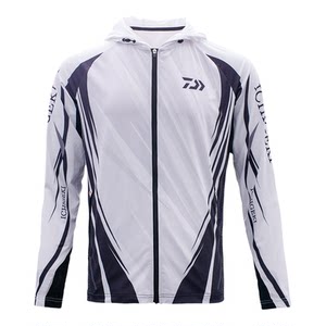 
DAIWA 26 spring and summer one-hit sun protection clothing, cool and quick-drying long-sleeved shirt hooded/stand-collar sports top