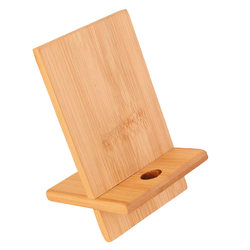 Solid wood bamboo mobile phone holder base tablet desktop
