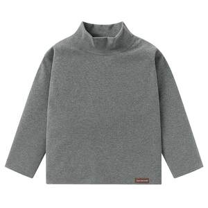 Right European boys and girls turtleneck bottoming shirt solid color children's long-sleeved T-shirt tops spring, autumn and winter new children's clothing