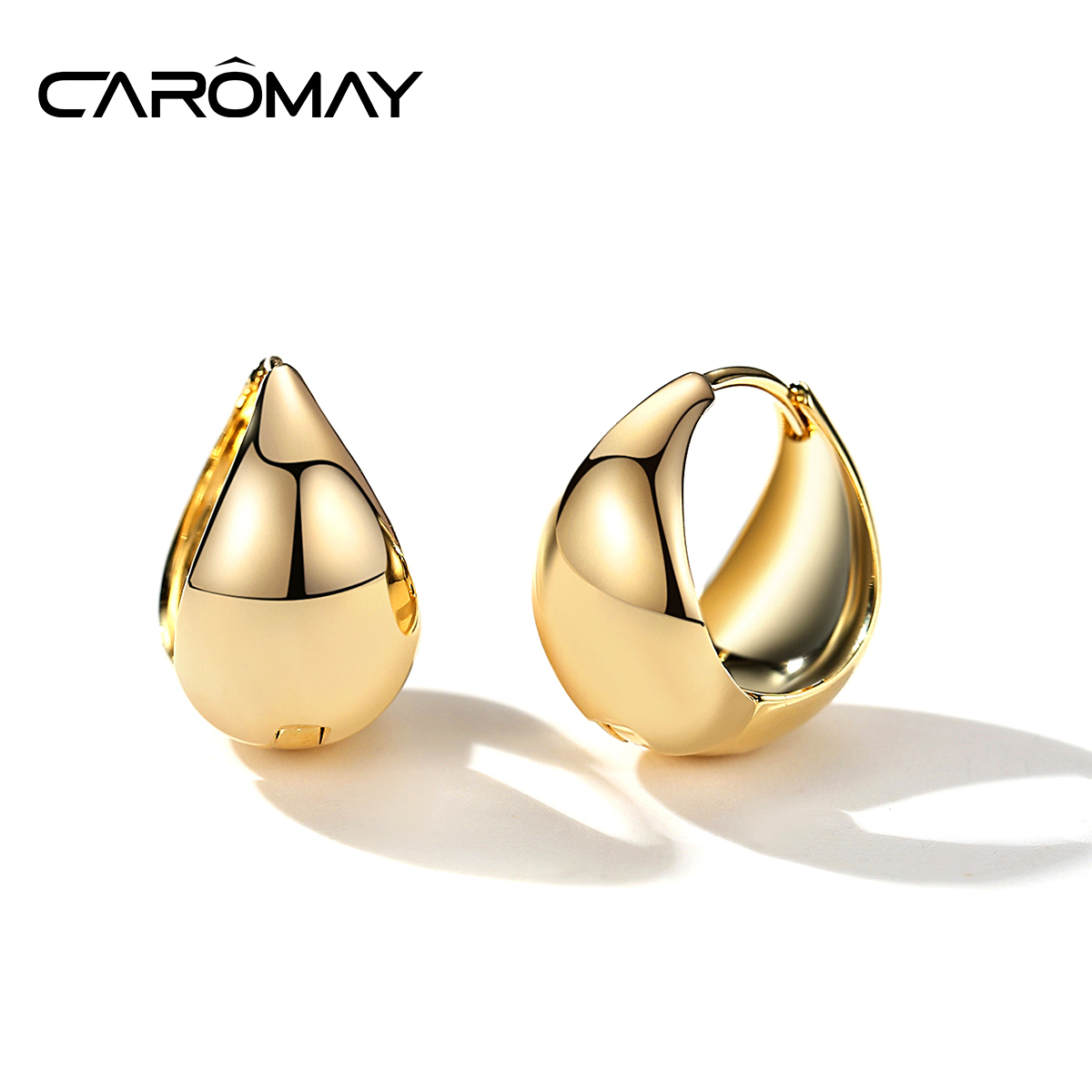 CAROMAY 小众设计耳环高级感金色复古耳坠耳饰2023新款气质耳钉女