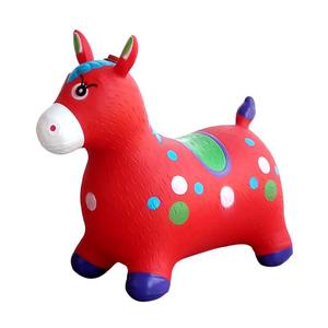 Jumping horse children's inflatable toys, increase the thickened musical pimple baby riding jumping deer pony mount