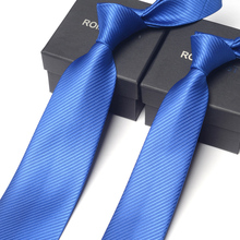 Blue Blue, чистый галстук, бизнес, работа в костюме, 8cm 6cm, корейская версия, узкий досуг, косая черная подарочная коробка