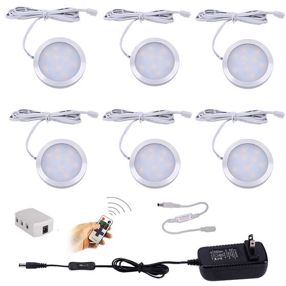 LED Under Cabinet Lighting  3/4/6/8/10 Pcs Dimmable Puck Lig