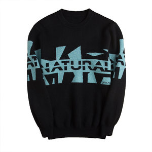 
2025 Winter New Cashmere Sweater Men's 100 Pure Cashmere Sweater Teenagers Men's Student Letter Sweater