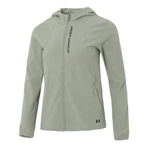 
UA Under Armor official hooded jacket summer fitness outdoor training running cardigan woven hooded jacket