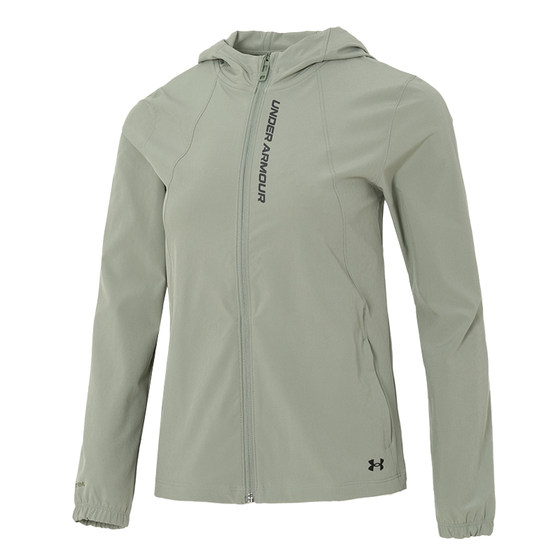 
UA Under Armor official hooded jacket summer fitness outdoor training running cardigan woven hooded jacket