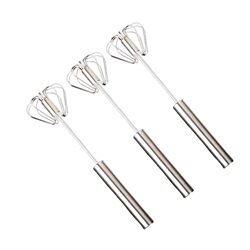 Stainless steel semi-automatic egg beater for home use
