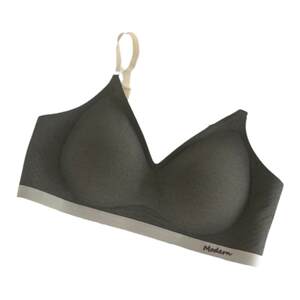 Seamless jelly soft support latex cup underwear for girls, comfortable small breast push-up bra without rims, thin style