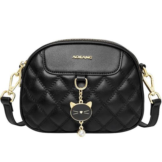 
Aokang Small Round Bag Women's 2025 New Small Bag Women's Diamond Crossbody Bag Women's Shoulder Bag Large Capacity Women's Bag
