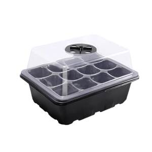 
Seedling tray thickened seedling box with cover cutting seedling artifact insulation and moisturizing universal germination box sowing 12 holes