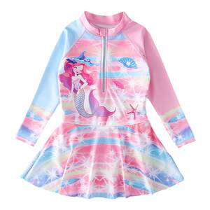 Girls Mermaid Lianyou Swimsuit Forms Girls Unicorn Long Sleeve Pants Survancing Swiping Sunshine Speed ​​Dry Swimsuit
