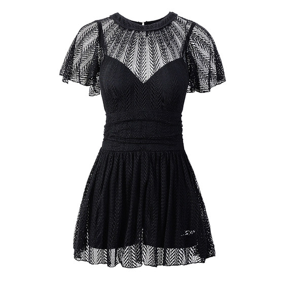 Women's 2025 new style of slim and fat girl with one-piece size for covering her belly and making her look slim and sexy hot spring bathing suit
