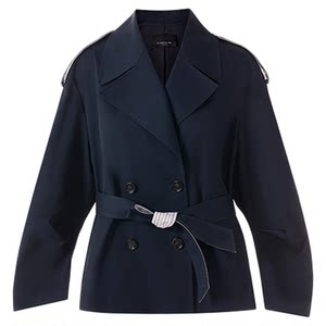 
Langzi European EiLEEN ELITEE retro short version windbreaker jacket for women business silhouette 2025 autumn new style