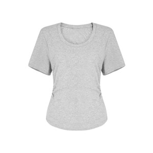 
Nuomizi [Kendou t3.0] T-shirt women's summer right shoulder short sleeve slightly fat large size women's slim waist U-neck top