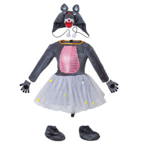 Children's Big Gray Wolf Performance Service Kindergarten Performance Wolf Come to Wolf, Lamb Rabbit Animal Server Big Gray Wolf Performance Service
