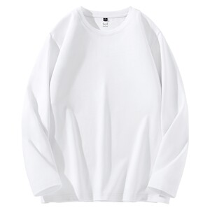 
Catman official new pure cotton long-sleeved T-shirt 2026 spring round neck versatile heavy base top for men and women same style Y