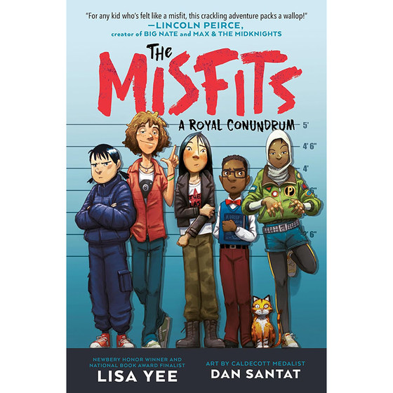 英文原版 The Misfits #1: A Royal Conundrum 不合群者#1 一个皇家难题 Lisa Yee 课外读物插画故事儿童文学书籍