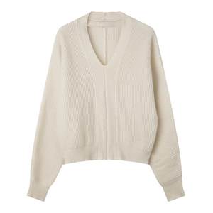 solighter French alpaca v-neck bat sleeve pullover sweater for women autumn and winter 2025 new loose knitted top