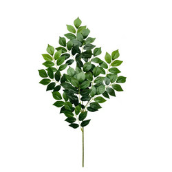 Single branch leaves simulated flowers silk flowers wedding arrangement green leaves
