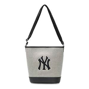 MLB official genuine large capacity bucket bag for women's high-end bag versatile commuter canvas retro shoulder bag BMS07