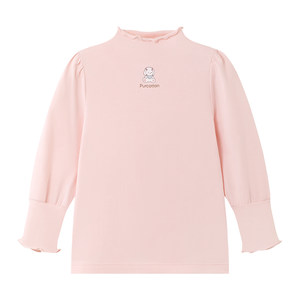 
Cotton era girls' long-sleeved T-shirt autumn new boys' tops breathable bottoming pure cotton children's T-shirt