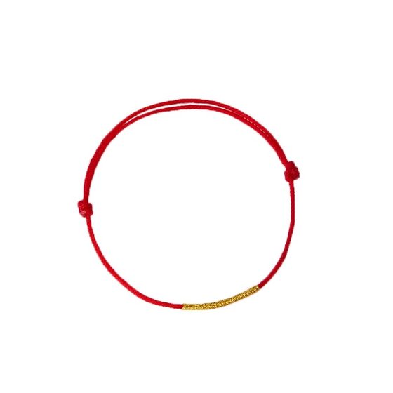 Red rope Year of the Snake Year of the Nation Red bracelet Very thin female Red foot rope Men couple Gift bracelet Bracelet Bracelet Anklet Women