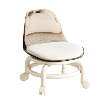 
Padded thickened backrest waist protection universal wheel stool