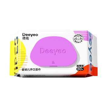 Deyou baby hand and mouth special wipes 80 pieces*1 pack