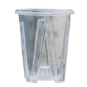 
Transparent gallon green mountain root control basin household large size sap moss Phalaenopsis special small flower pot plastic orchid breathable cup