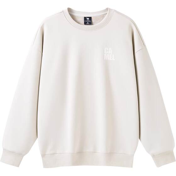 
Camel Men's Round Neck Sweatshirt Men's Winter 2026 Velvet Thickened Warm American Retro Long Sleeve T-Shirt
