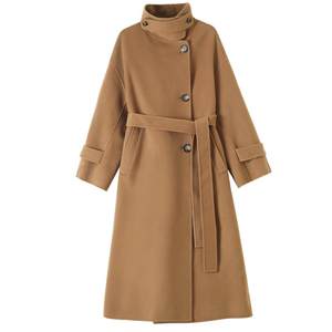 SNIDEL autumn and winter style stand collar mid-length double-sided woolen coat coat SWFC245300