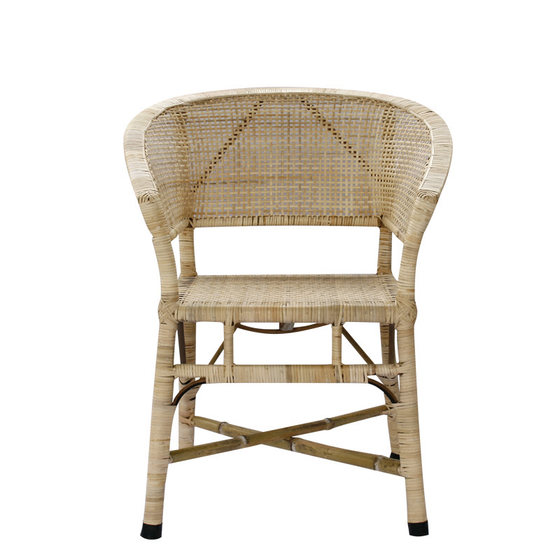 
Rattan chair for adults, simple old-fashioned rattan chair, leisure chair, high-back chair for the elderly, backrest chair, natural real rattan chair