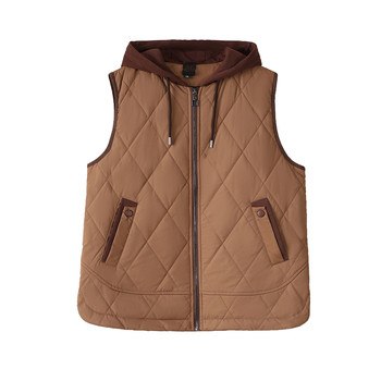 
Fat Mom Spring and Autumn Large Size Padded Vest Warm Vest