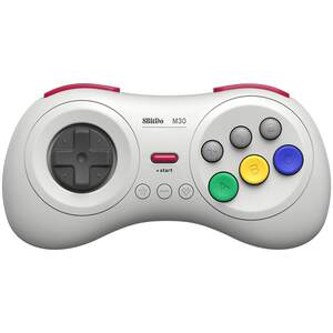 Ba Wei Tang M30 Wireless Bluetooth Game Controller Action Fighting Sega MD Six Key Layout Continuous Switch OLED Lite Host PC Computer Steam Android Phone Box Universal