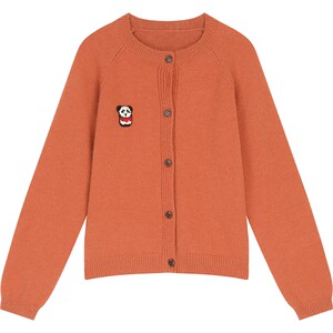 
Fairy's pocket cute embroidered cardigan sweater for women 2026 spring and autumn new imitation cashmere blue sweet inner wear