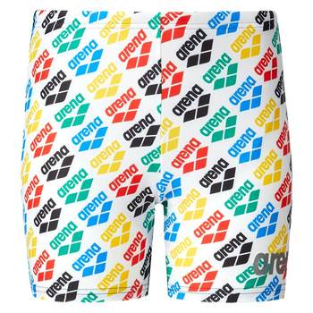 
Arena Children's Boxer Swimming Bottoms Teenagers Middle-aged Children's Print High-Elastic Professional Training Anti-Chlorine Swimming Boys