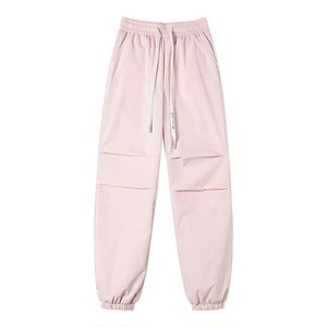 
Waterproof workwear down pants for women's outerwear in autumn and winter new thickened high-waisted sports fashion straight-leg warm cotton pants