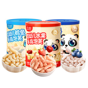 
Fuji Baby Strawberry Finger Snacks Puff Cod Flavor Blueberry Flavor Baby Nutritional Snack Cookies